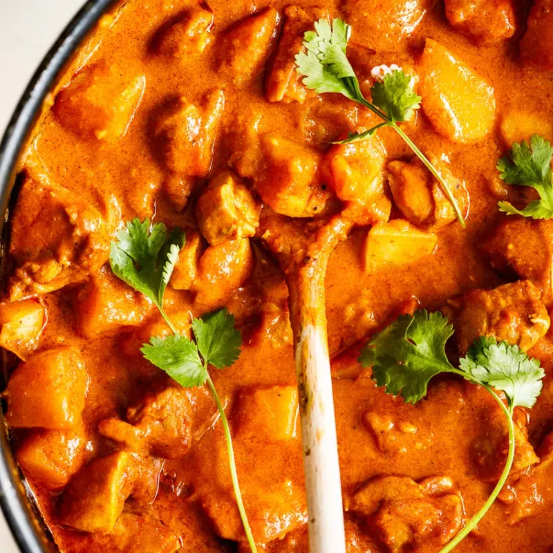 One-Pot Curry Tomato Chicken and Potatoes