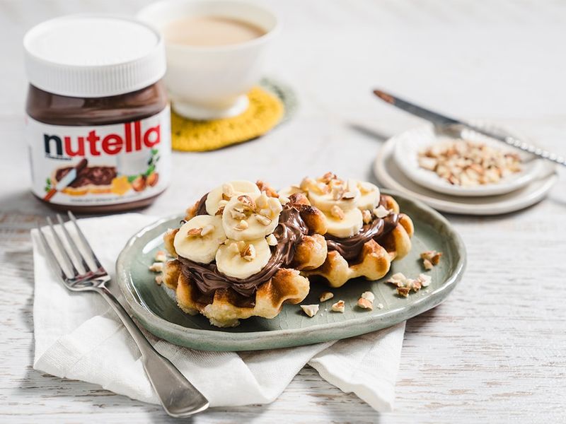 Nutella and Sliced Bananas