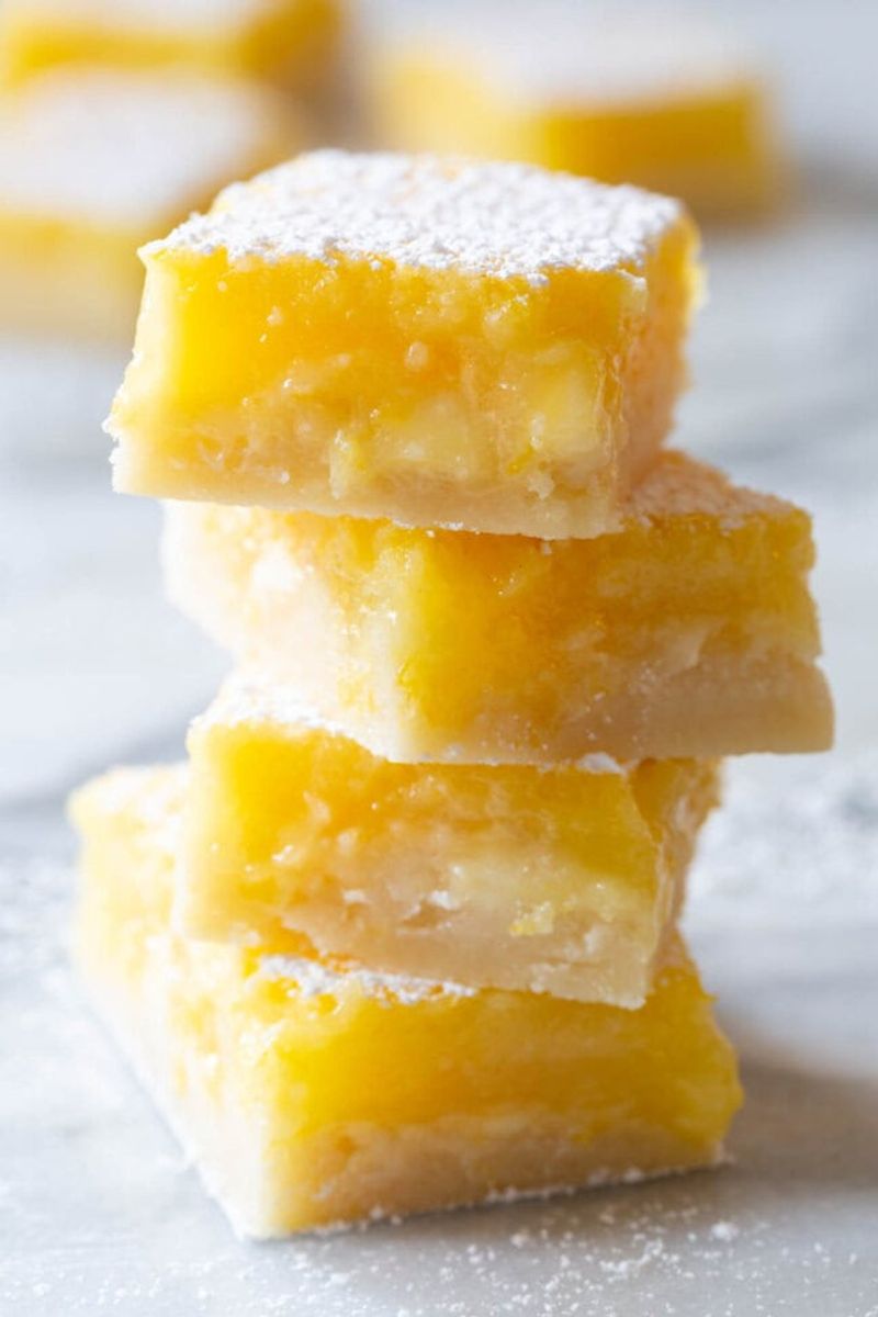 White chocolate lemon bars