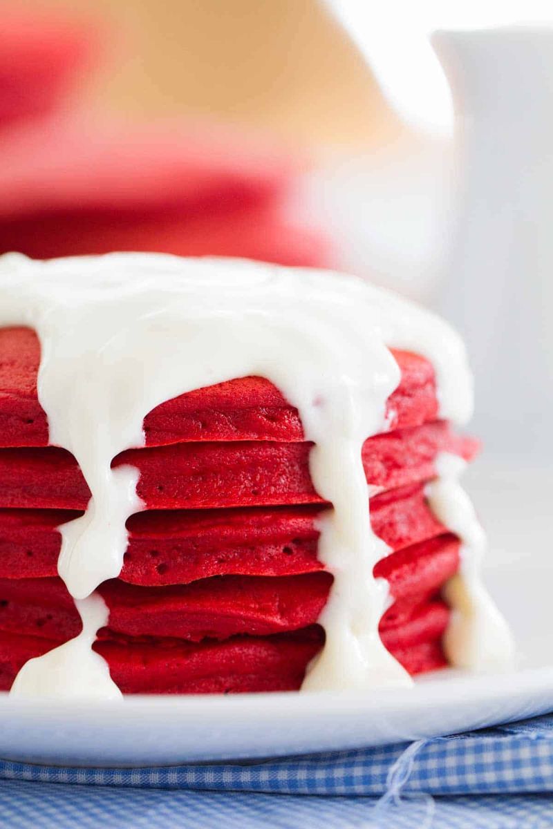 Red Velvet Pancakes
