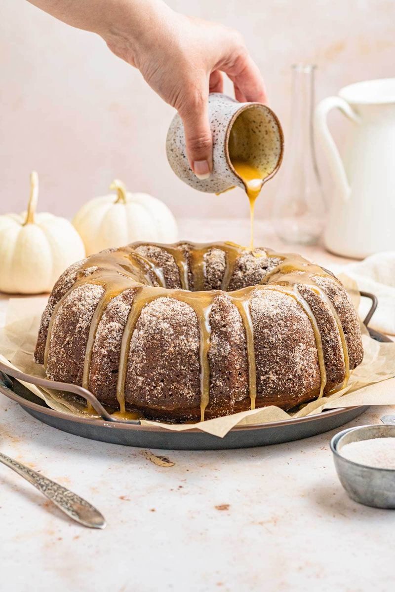 Pumpkin Snickerdoodle Bundt Cake