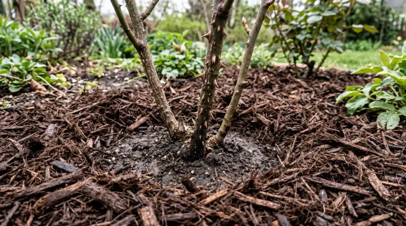 Use mulch to moderate the shallow root zone