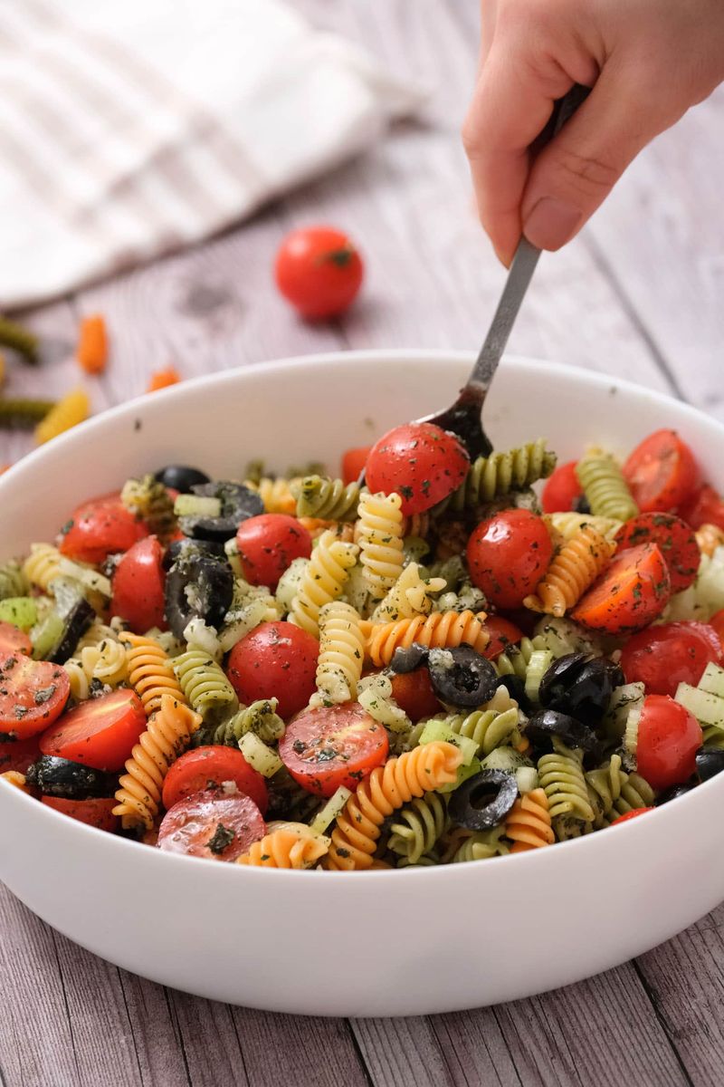 Pasta Salad with Bottled Italian Dressing