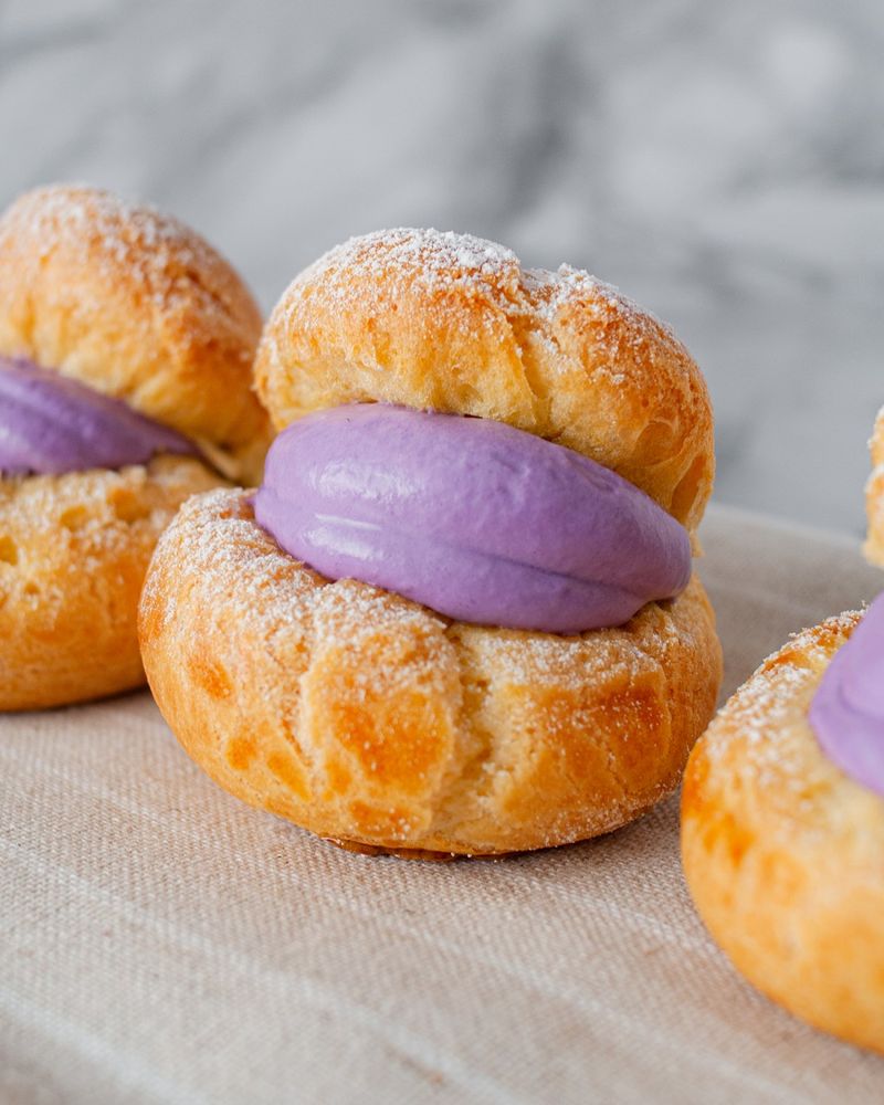 Ube Cream Puffs