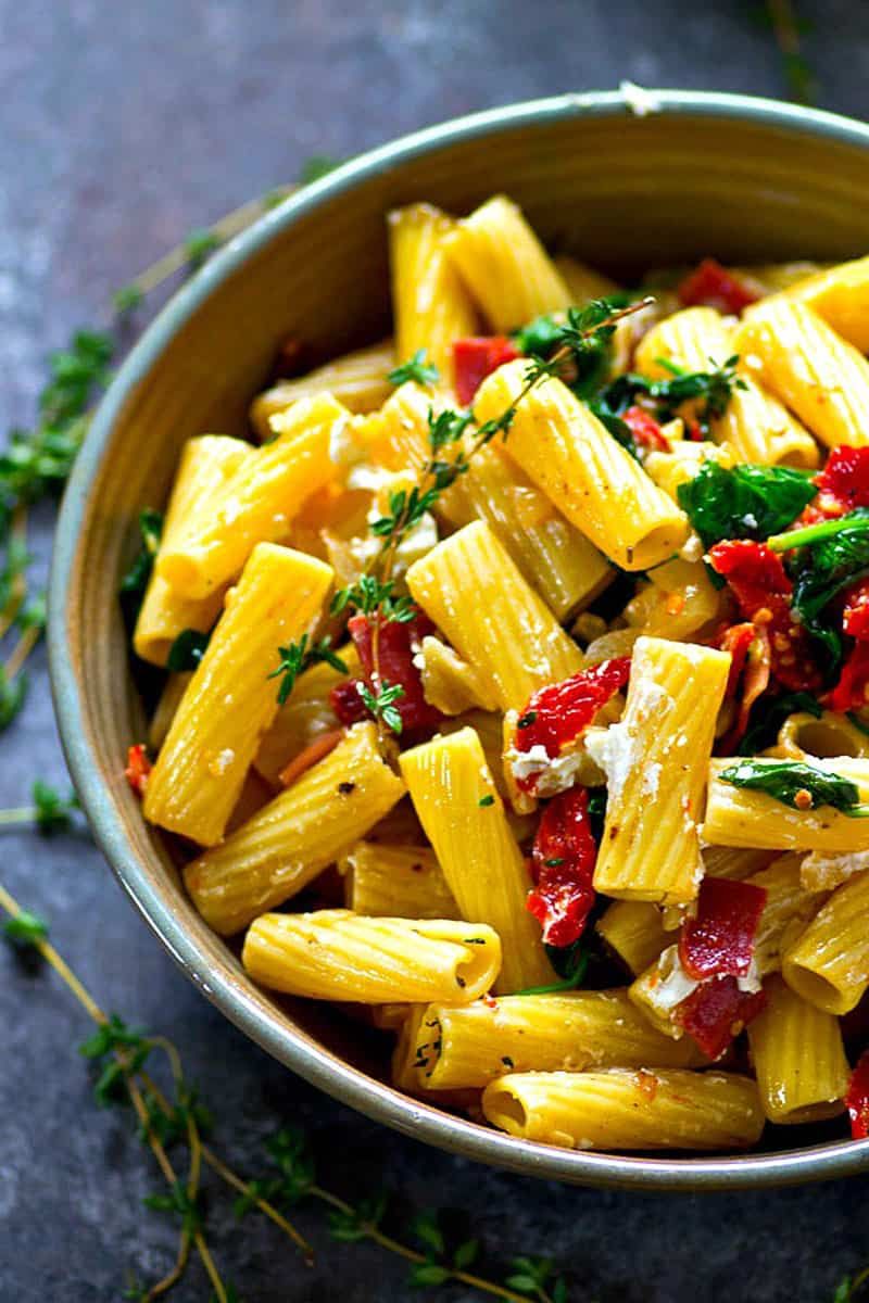 Lemon Pasta With Sun-Dried Tomatoes