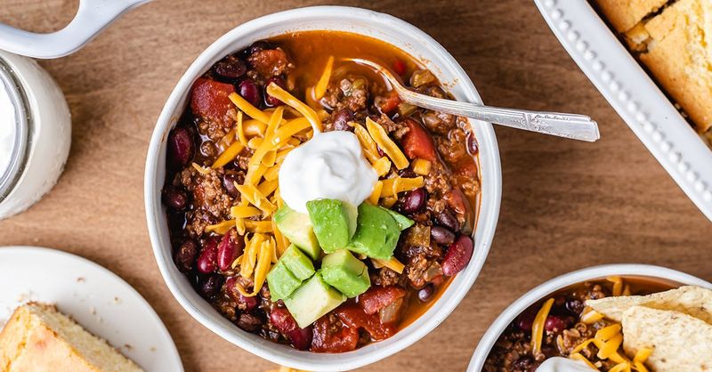 Chili with all the toppings