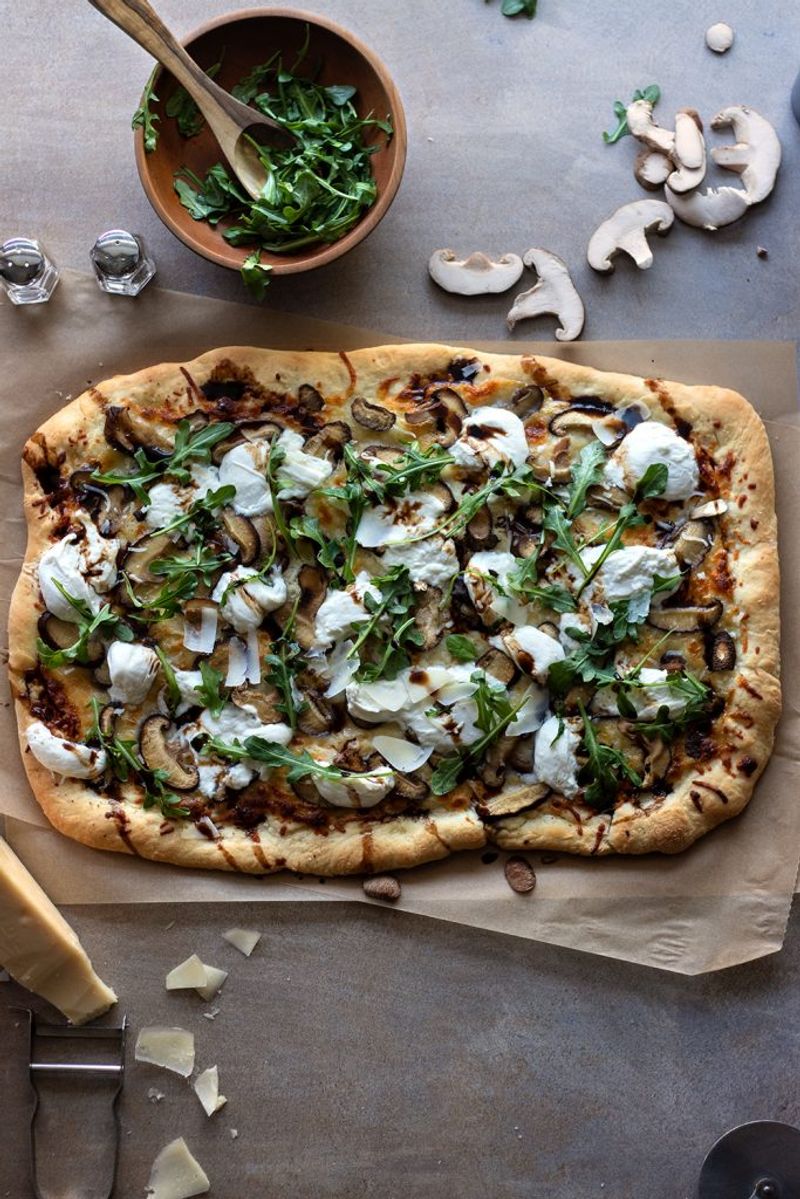 Mushroom and Truffle Oil Pizza