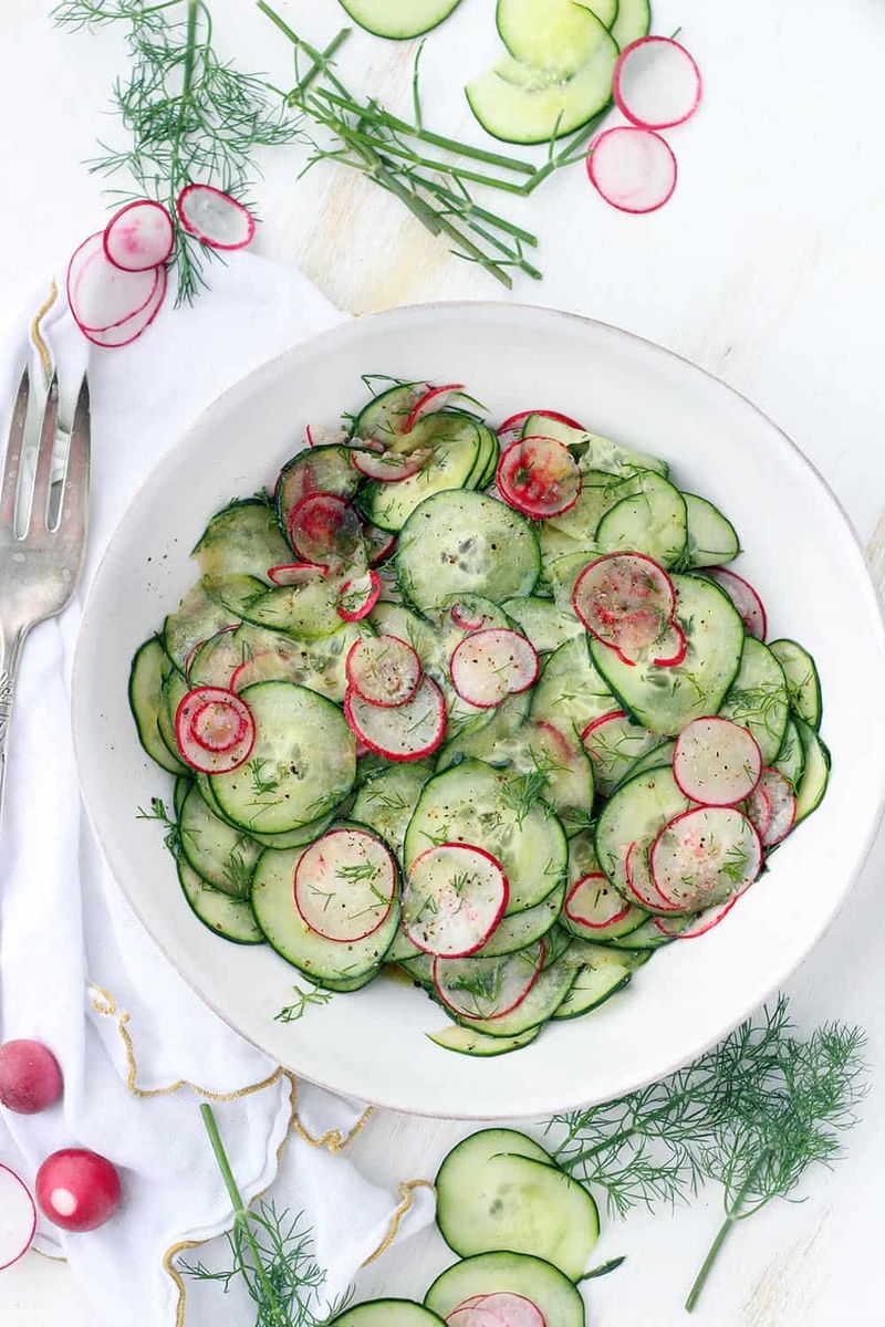 Radish And Cucumber Salad