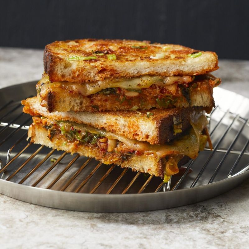 Kimchi Spam Grilled Cheese