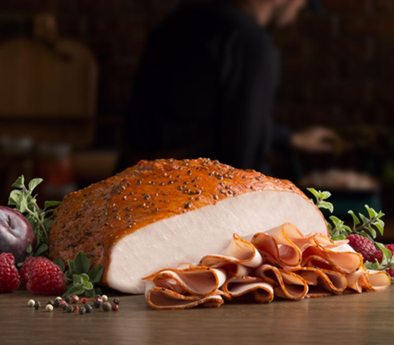 Cracked Pepper Mill Smoked Turkey Breast