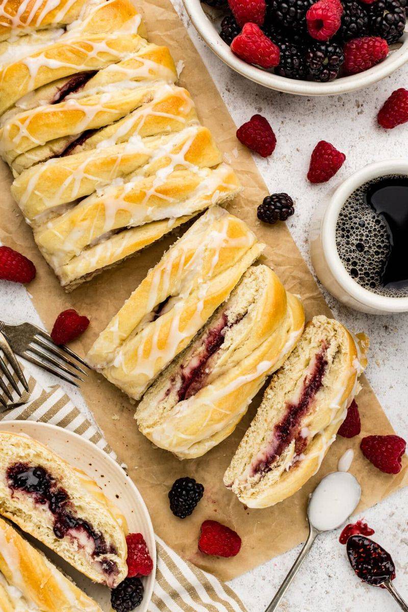 Danish-Style Breakfast Braid With Crescent Dough
