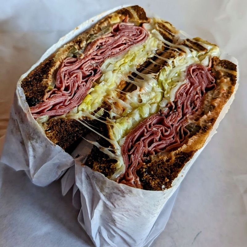 Pork Belly Rueben from Bunk Sandwiches