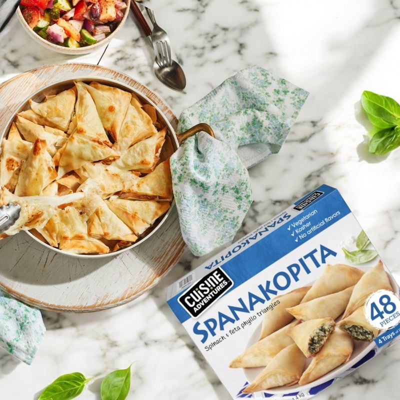 Cuisine Adventures Spanakopita Spinach and Feta Phyllo Triangles