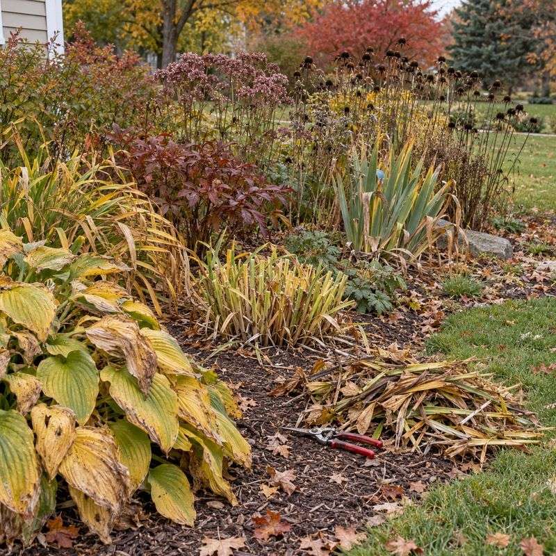Hostas and Daylilies