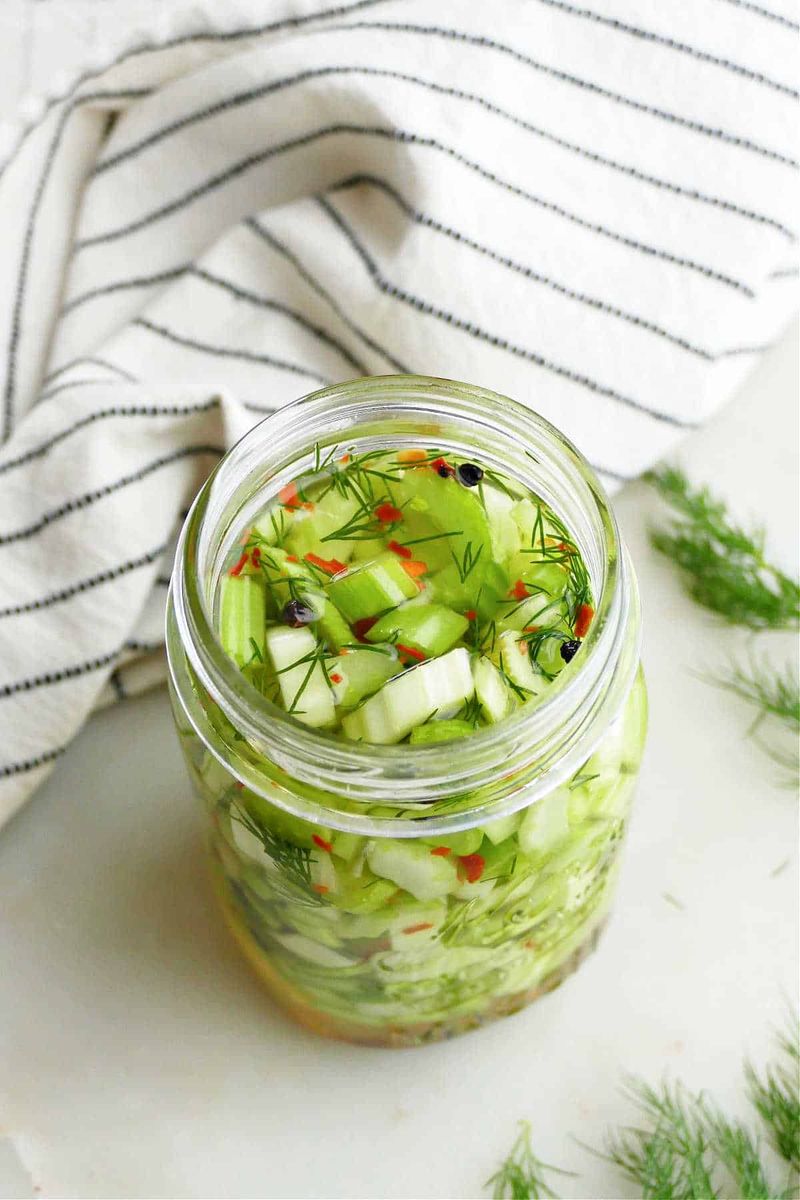 Quick Pickled Celery Sticks