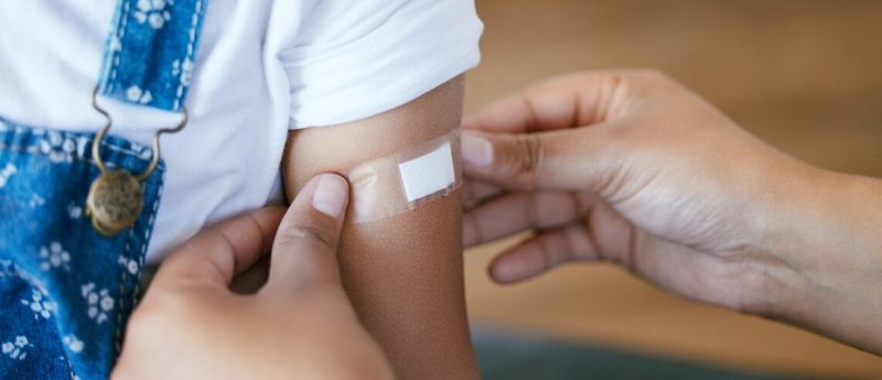 Use established first aid for a minor cut