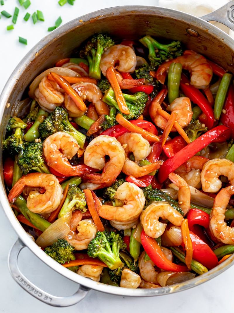 Shrimp Stir-Fry Using Frozen Shrimp