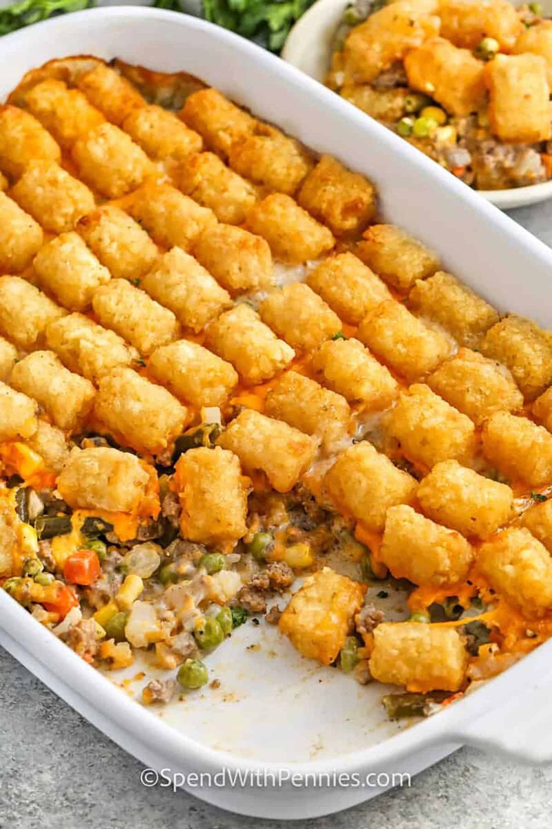 Corned Beef Tater Tot Casserole