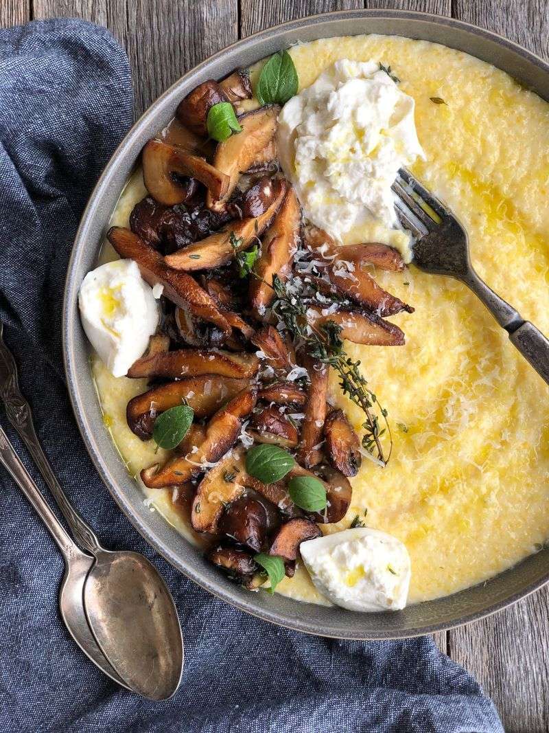 Creamy Mushroom Polenta
