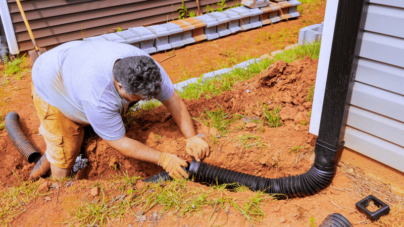 Keep roof water moving away from the house