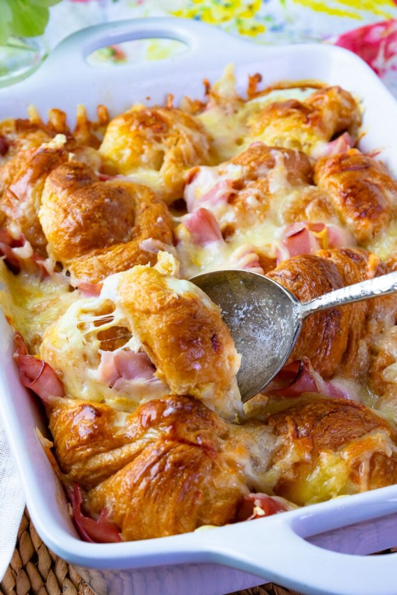 Croissant Breakfast Casserole