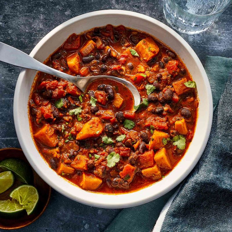 Black Bean And Sweet Potato Chili