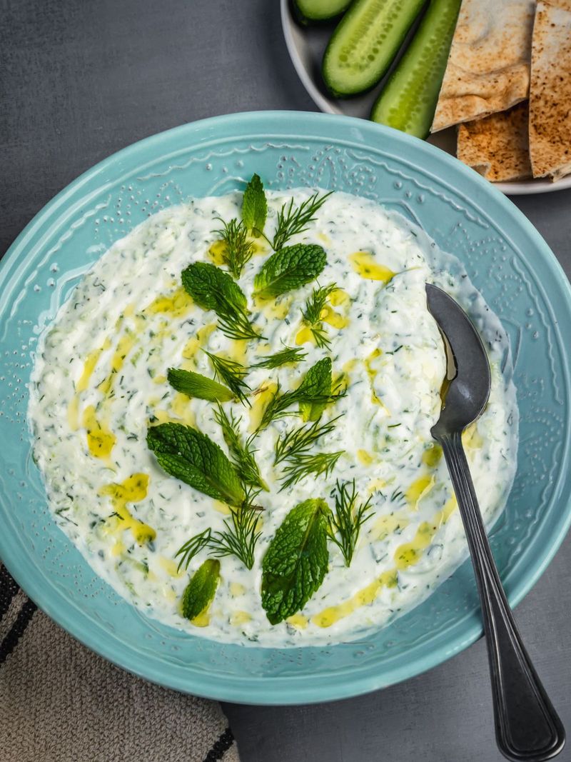 Greek Yogurt Cucumber Dill Salad