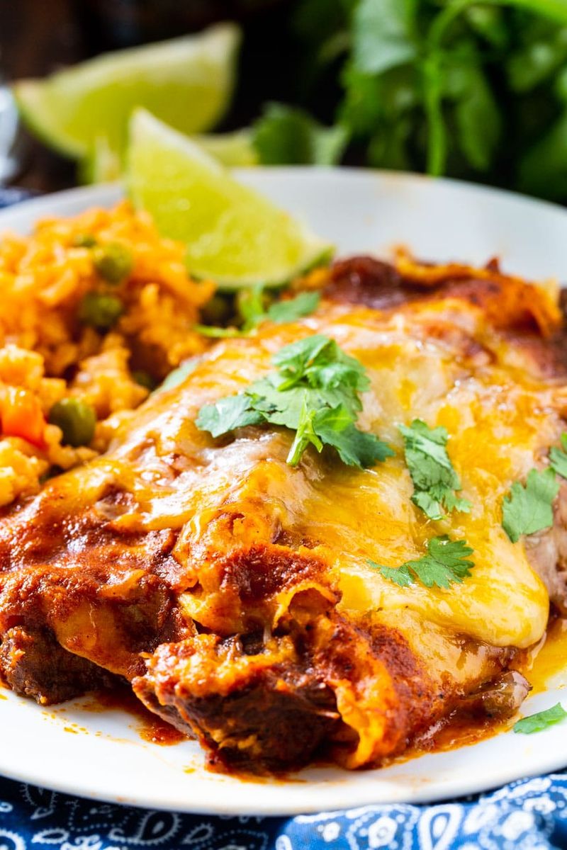 Beef Enchiladas With Red Sauce