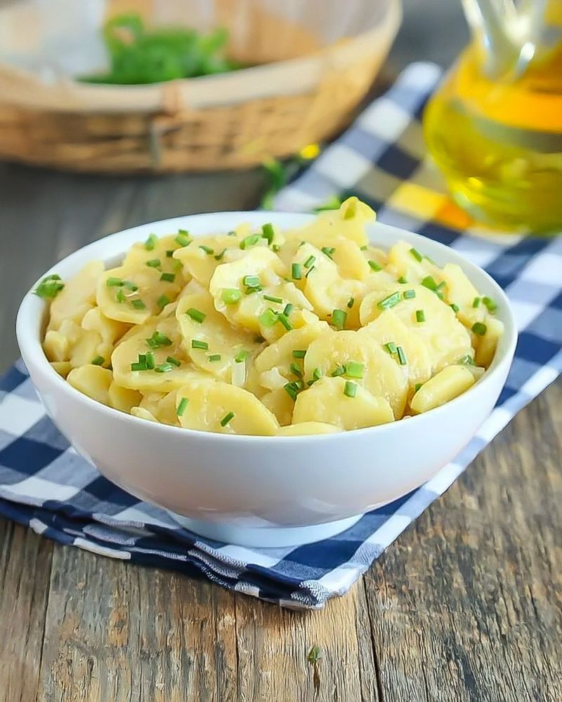 Warm Broth Potato Salad