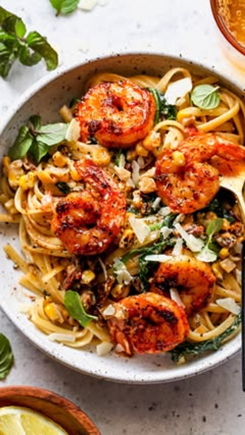 Old Bay Shrimp Pasta