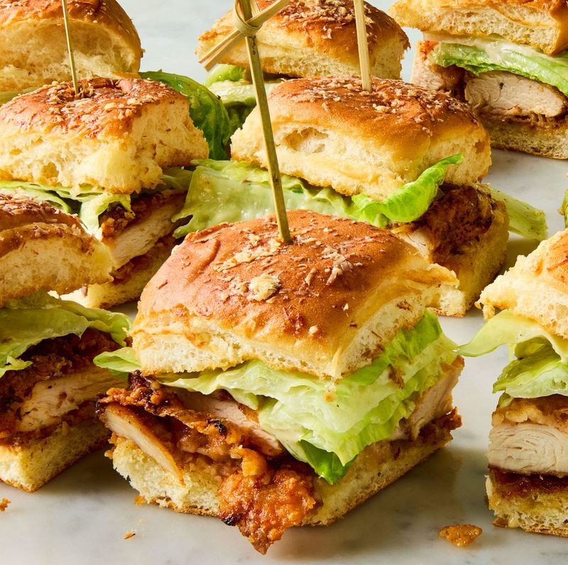 Chicken Caesar Sliders