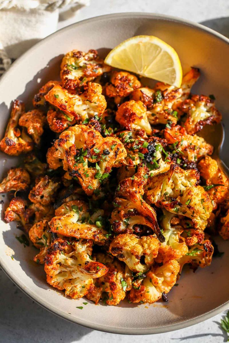 Garlic Parmesan Roasted Cauliflower