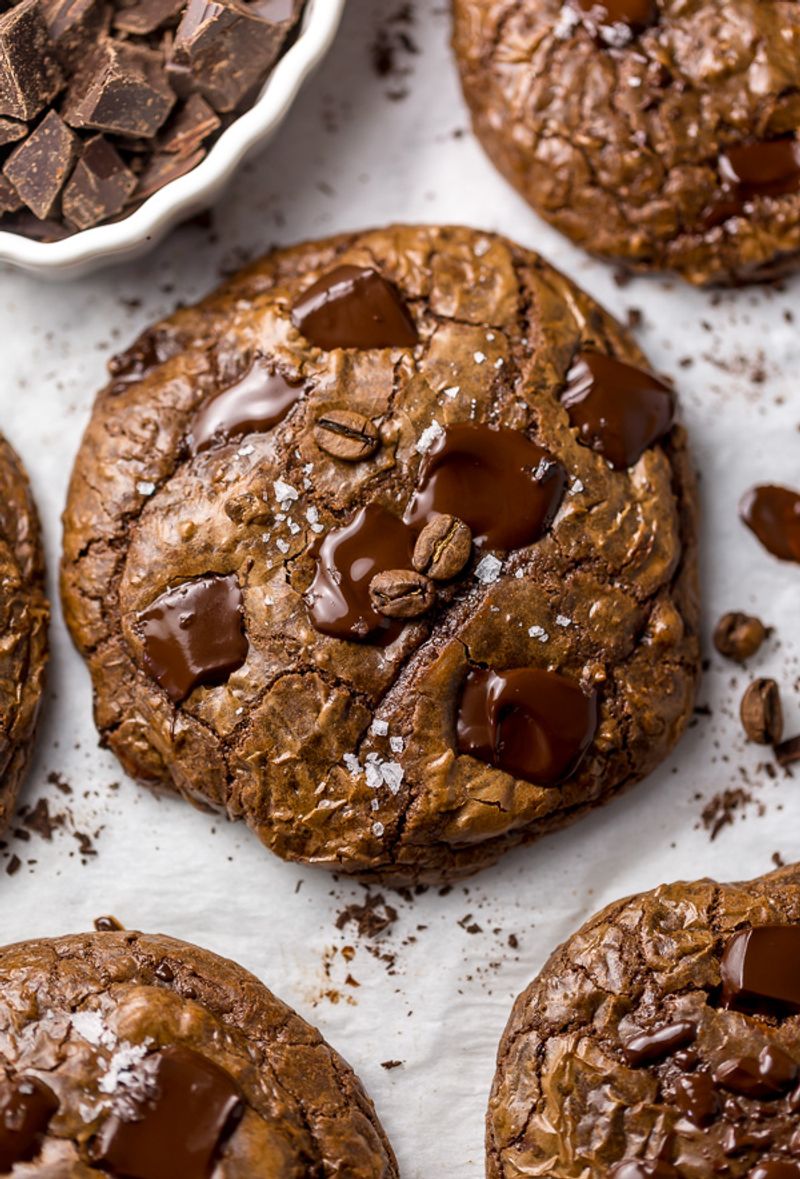 Espresso dark chocolate cookies (favorite)