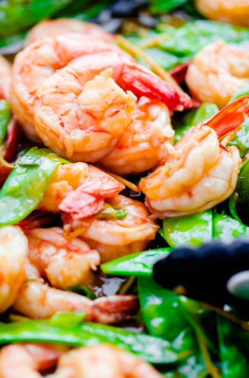 Snow Pea And Shrimp Salad