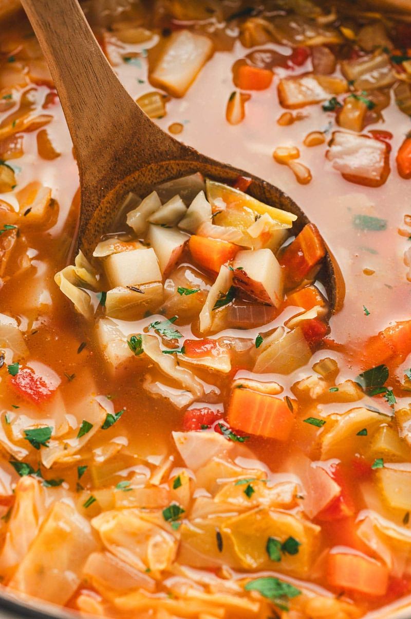 Cabbage Soup With Carrots And Potatoes