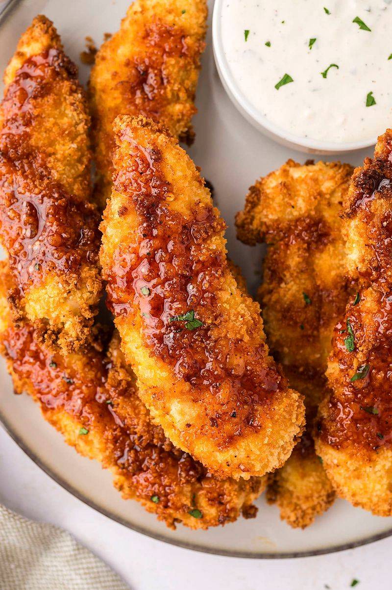 Hot Honey Air Fryer Chicken Tenders