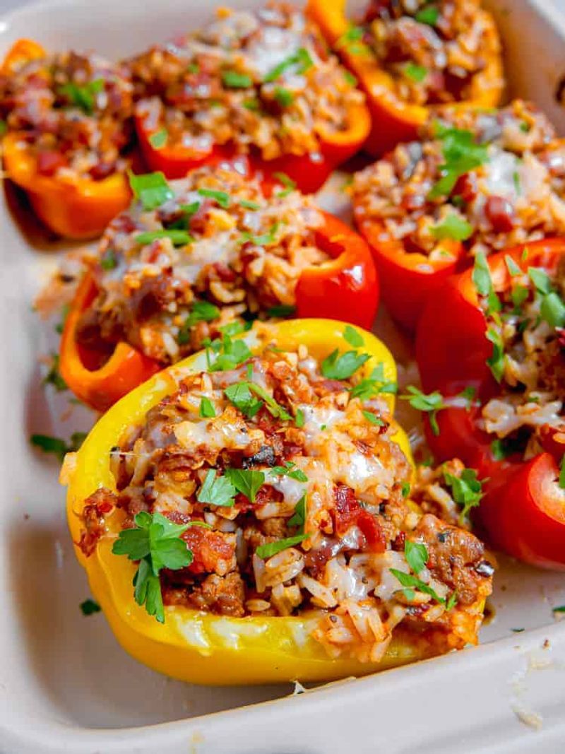 Italian Sausage Stuffed Bell Peppers