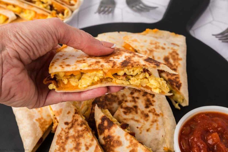 Breakfast Quesadillas With Salsa
