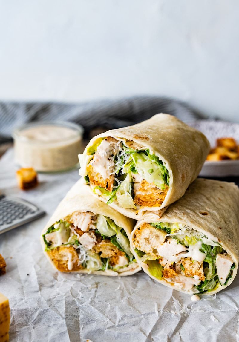 Crispy Chicken Caesar Wrap
