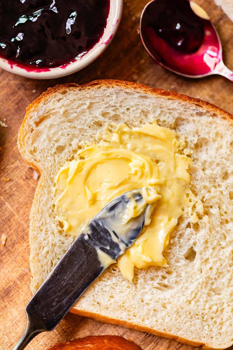 Toast With Butter And Jam