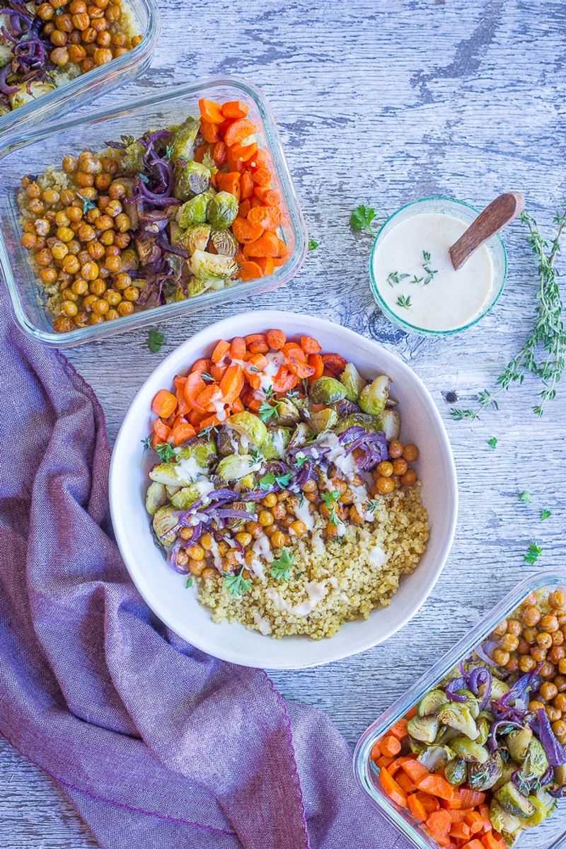 Grain Bowls Built from Prepped Components
