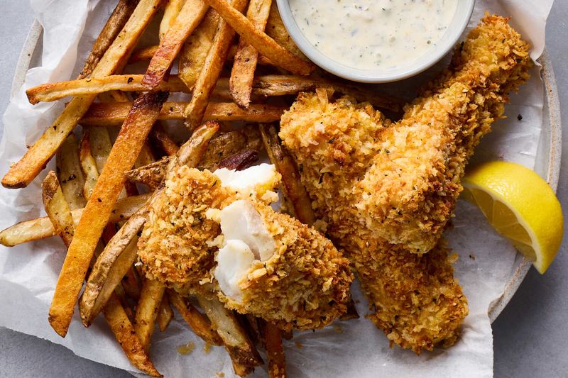 Baked Fish and Chips