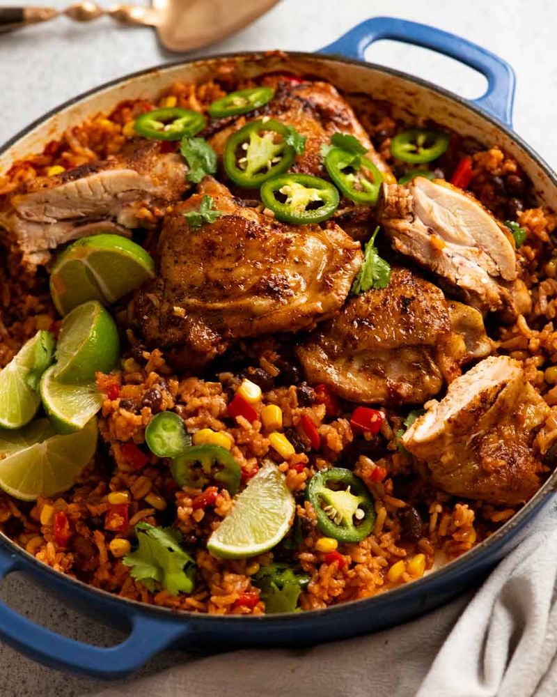 Tex-Mex Chicken and Rice Skillet