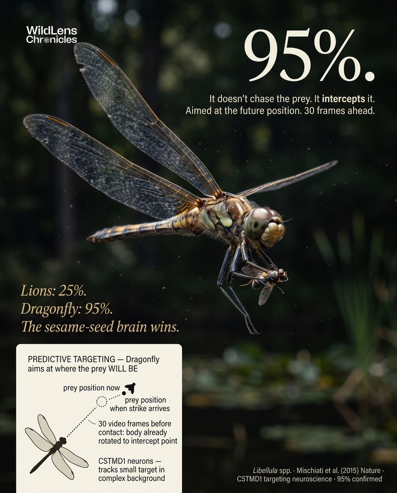 The 90–95% figure describes selected captures, not every hunt