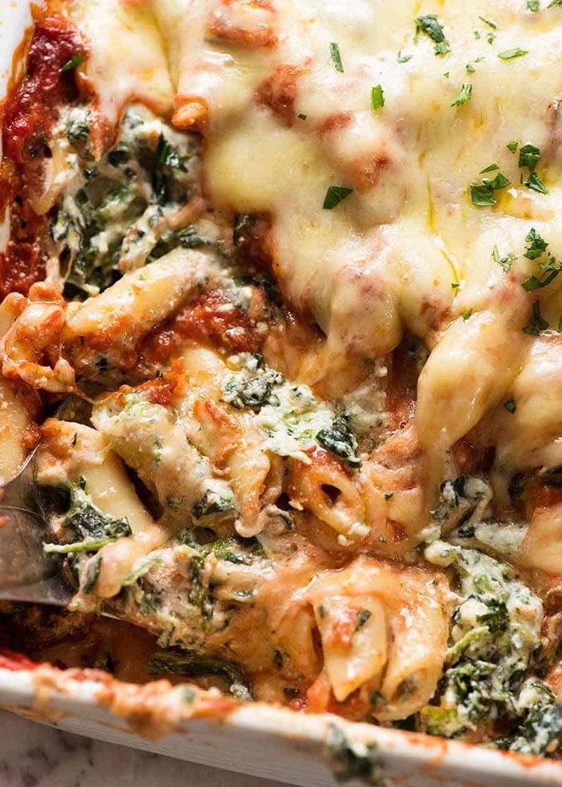Spinach and Ricotta Pasta Bake