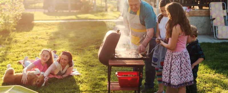 Outdoor Dining and BBQ Remains