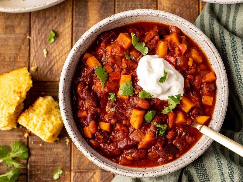 Veggie chili bowl