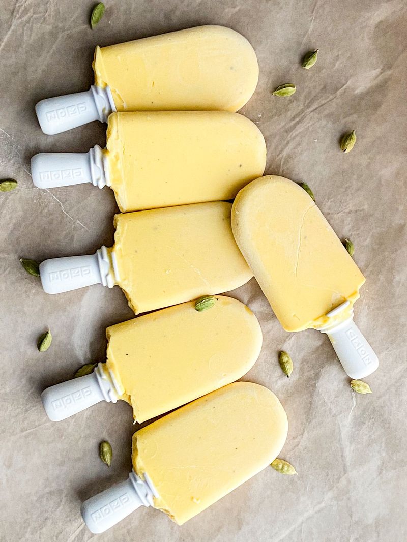 Mango Lassi Popsicles