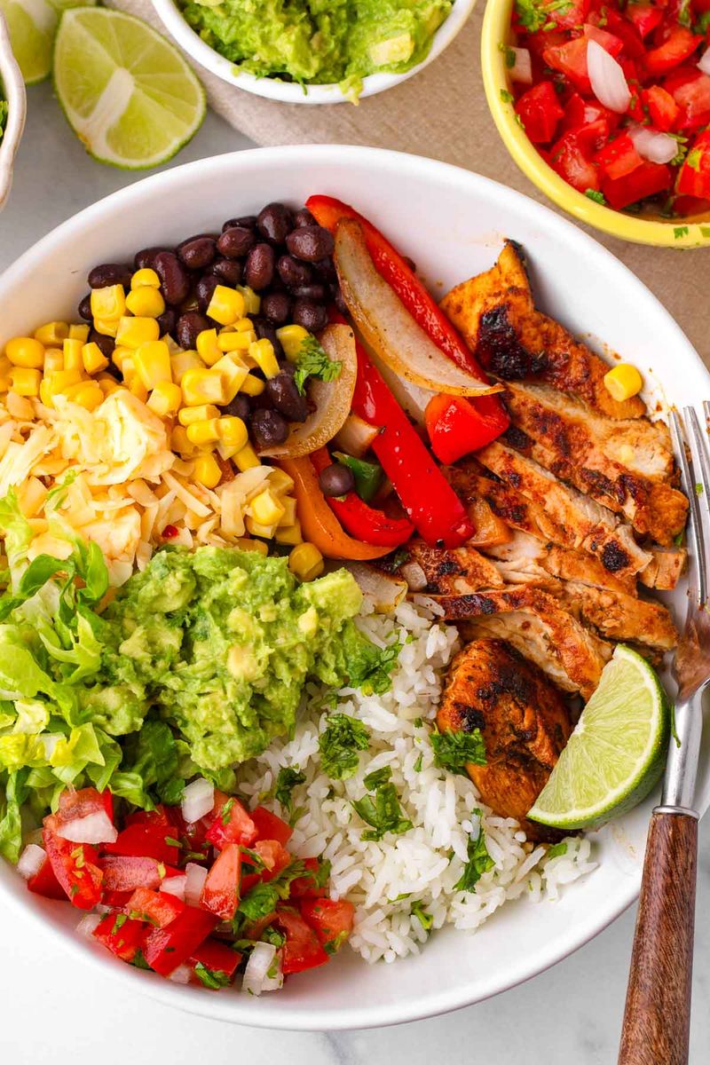 Zesty Chicken Fajita Bowls