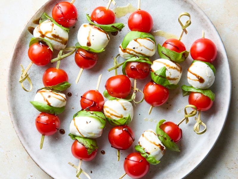 Cucumber Caprese Bites
